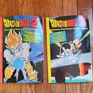 Vintage 2000 Dragon Ball Z Activity Book Set